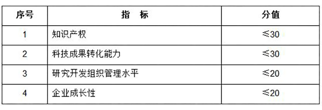高企認定的評分細則