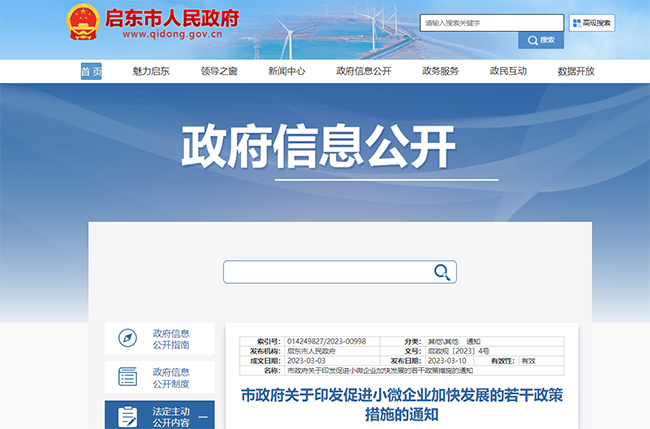啟東(dong) 市關(guan) 於(yu) ISO體(ti) 係的政策通知