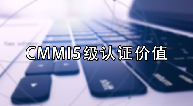 CMMI5級認證價(jia) 值