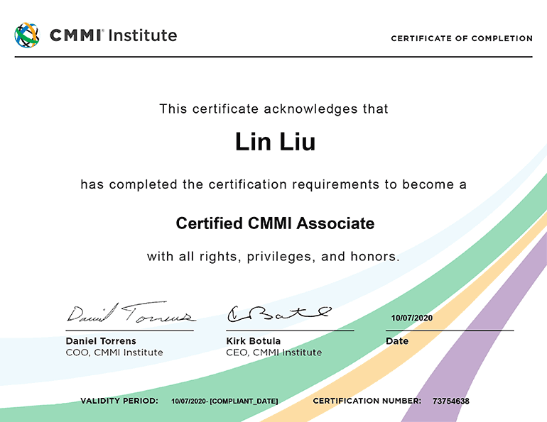 CMMI V2.0-ATM最新證書(shu) -圖片(圖4)